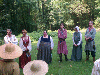 Edmund, Caitilin, Murienne, Vilhjlmr, Aine, and Robyn in the circle. Click here for full size image.
