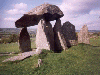 The standing stones of Pentre Ifan in Pembrokeshire (05/06/99). Click here for full size image.