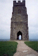 St. Michael's Tower on Glastonbury Tor (05/08/99). Click here for full size image.