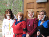 Four bearded ladies: Countess Kari, Mistress Rhiannon, Mistress Deirdre, and THL Pica. Click here for full size image.