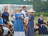 Baroness Deirdre awards THL Sine ni Dheaghdaidh the prize for winning the spinning competition. Click here for full size image.