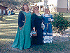Mistress Marenna of Rathlin, Mistress Rhiannon, and Queen Emer of Atlantia. Click here for full size image.